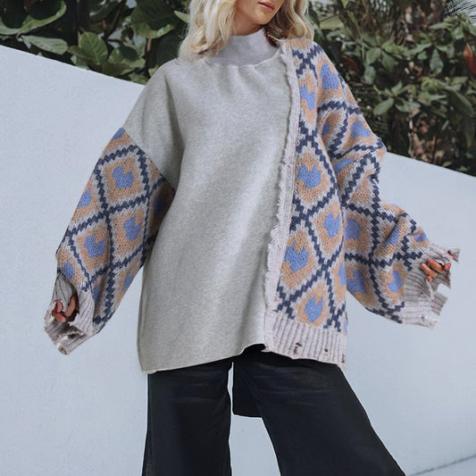 Emberlyn Geometric Pullover Sweater