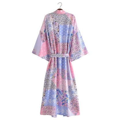 Orchid Boho Kimono Robe