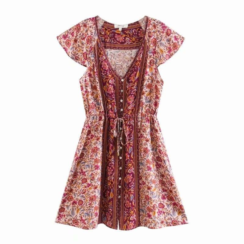 Ailith Boho Mini Dress ( 3 Colors )