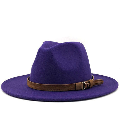 Eridian Fedora Hat With Leather Ribbon