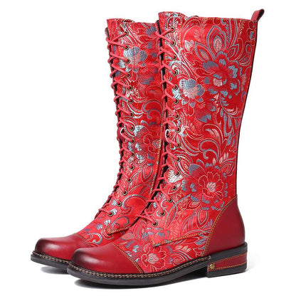 Iris Floral Boots