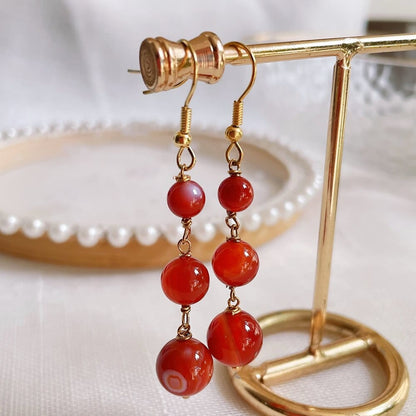 Natural Crystal Drop Earring