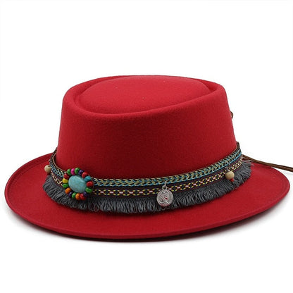 Boho Pork Pie Hat