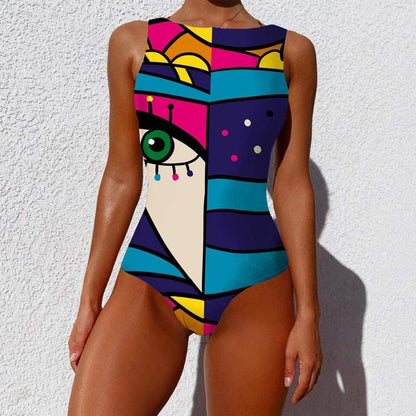 Retro Backless Monokini