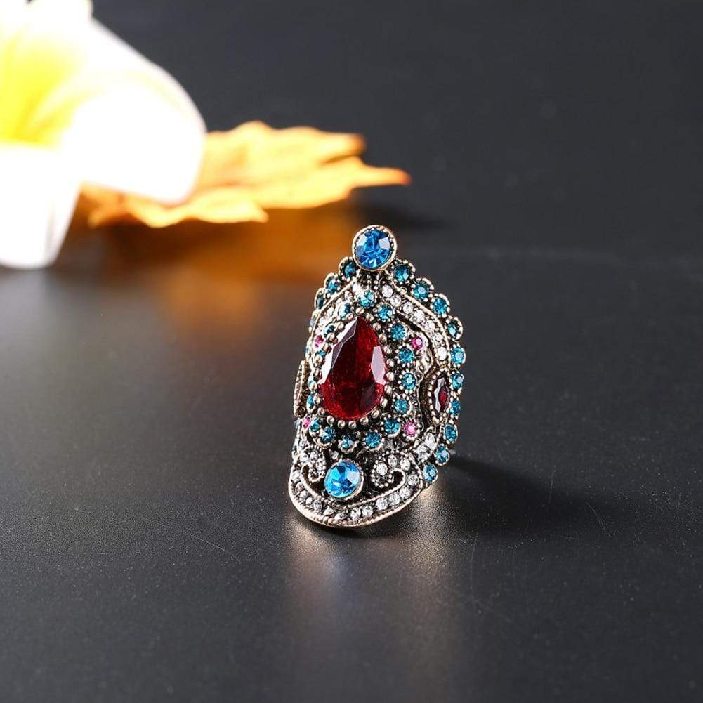 Rhinestone Large Luxury Ring