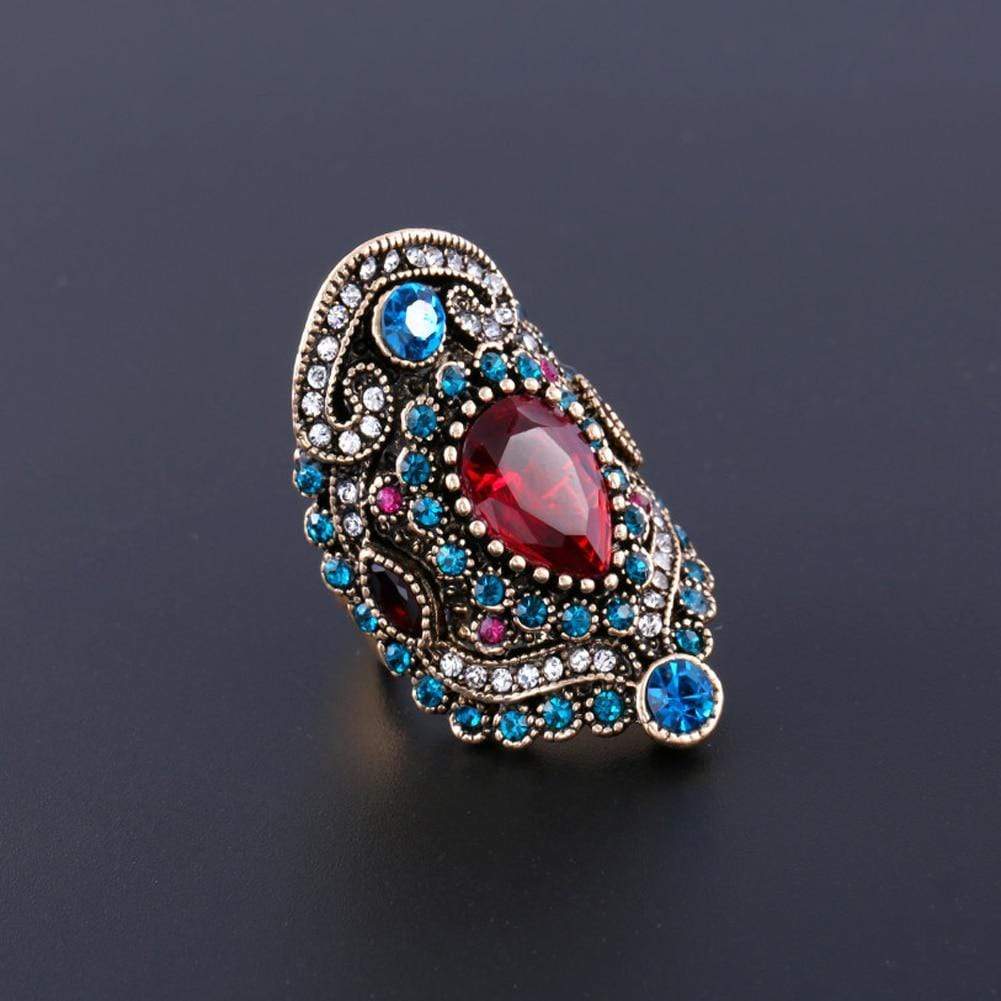 Rhinestone Large Luxury Ring