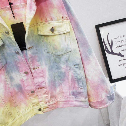 Rory Splash Tie-Dye Denim Jacket