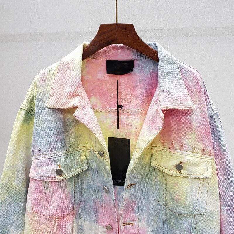 Rory Splash Tie-Dye Denim Jacket