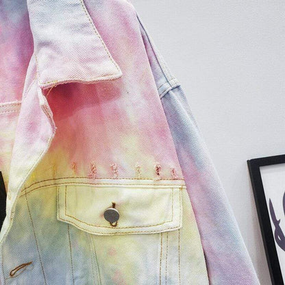 Rory Splash Tie-Dye Denim Jacket