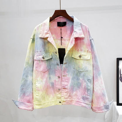 Rory Splash Tie-Dye Denim Jacket