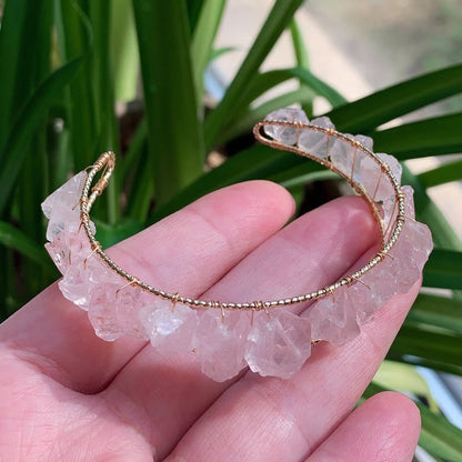 Healing Crystals Cuff Bangle