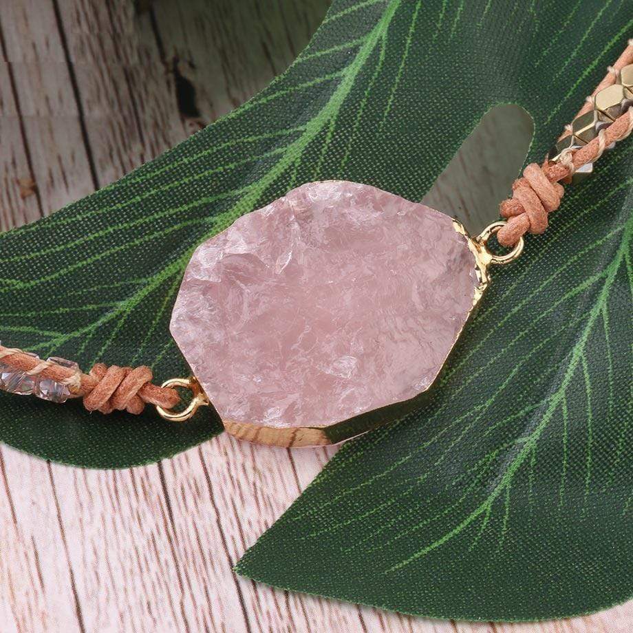 Rose Quartz Wrap Bracelet