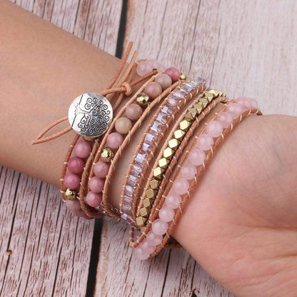 Rose Quartz Wrap Bracelet