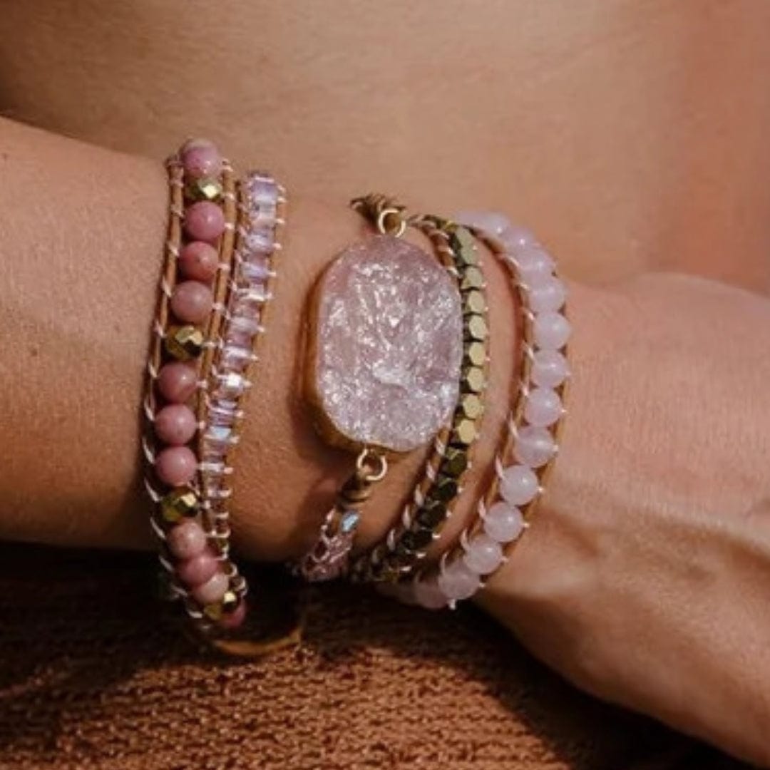 Rose Quartz Wrap Bracelet