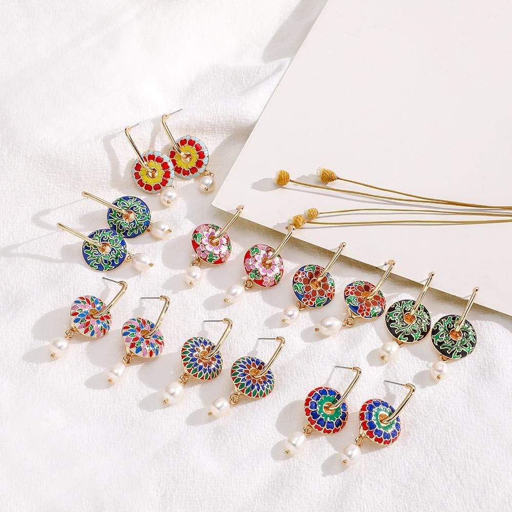 Round Style Earrings