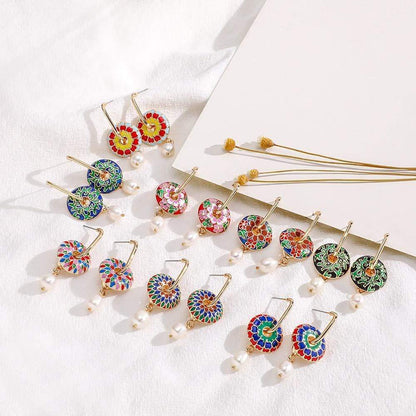 Round Style Earrings