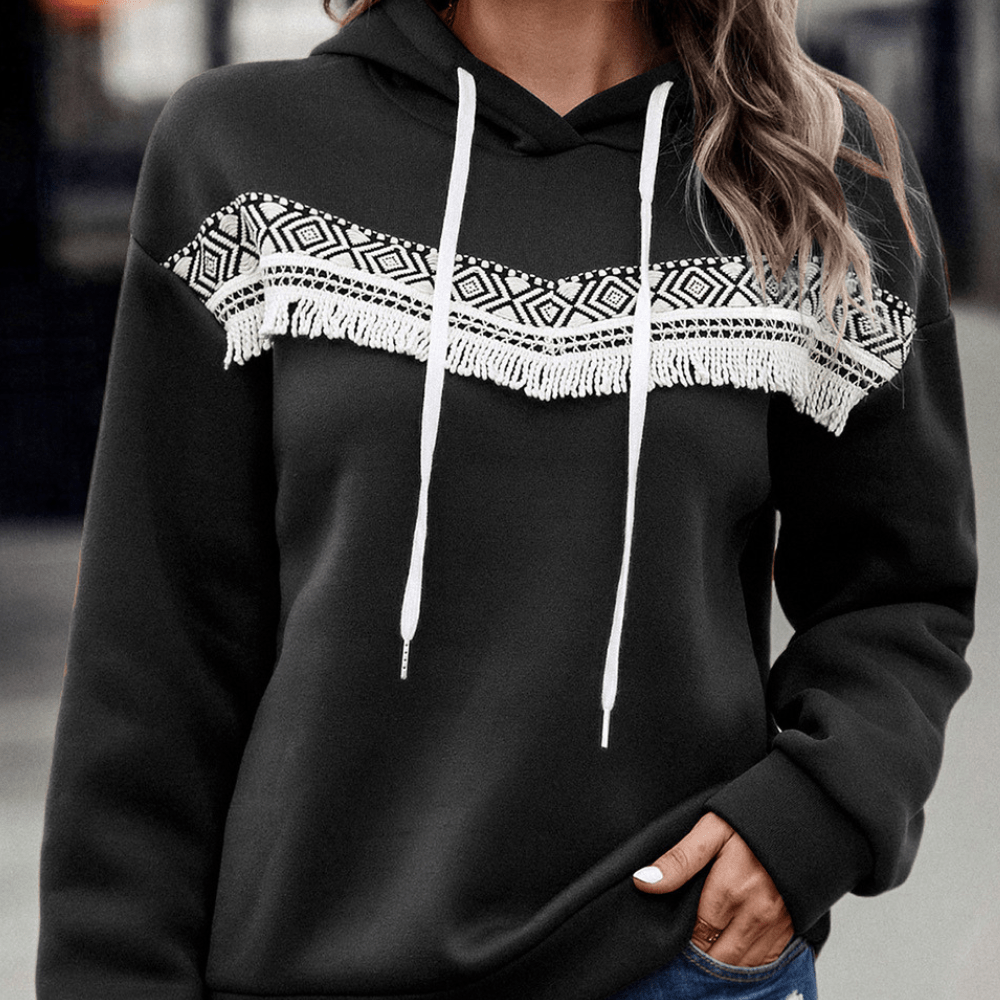 Waverly Boho Patchwork Hoodie