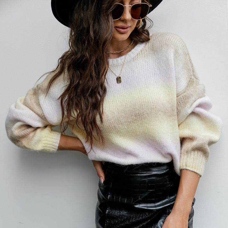 Journee Ombre Knitted Sweater