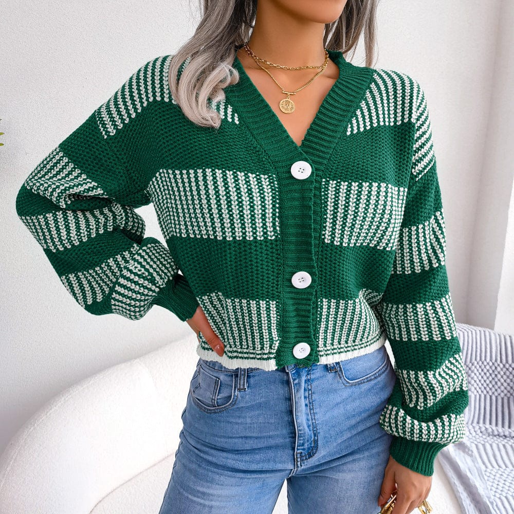 Striped Oversized Cardigan