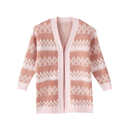 Claire Geometric Print Cardigan