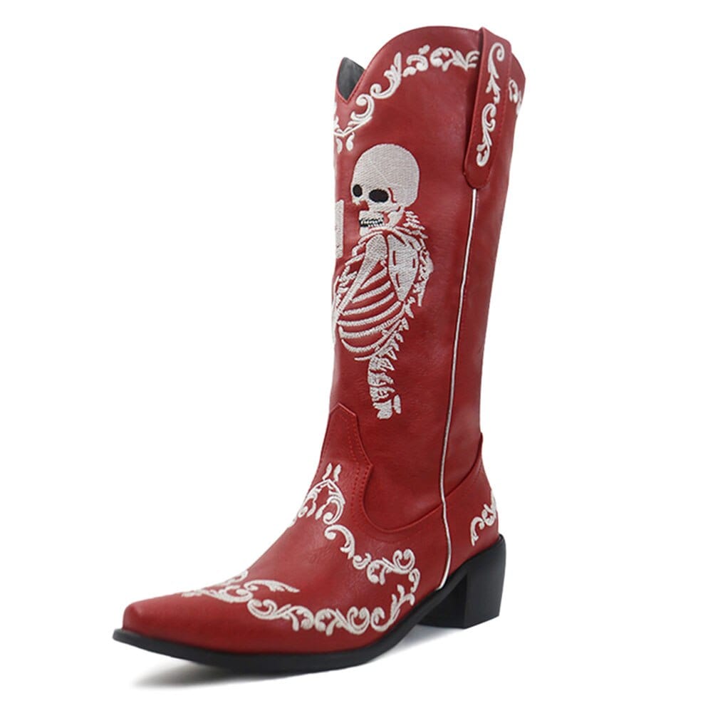 Savvanah Skull Western Cowgirl Boots