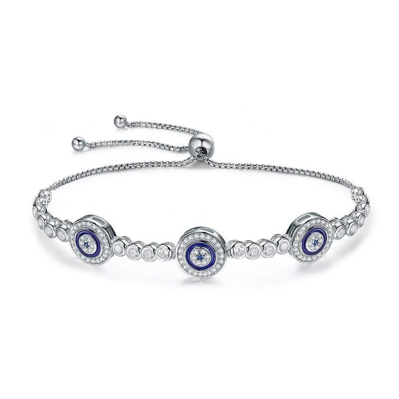 925 Sterling Silver Evil Eye Bracelet