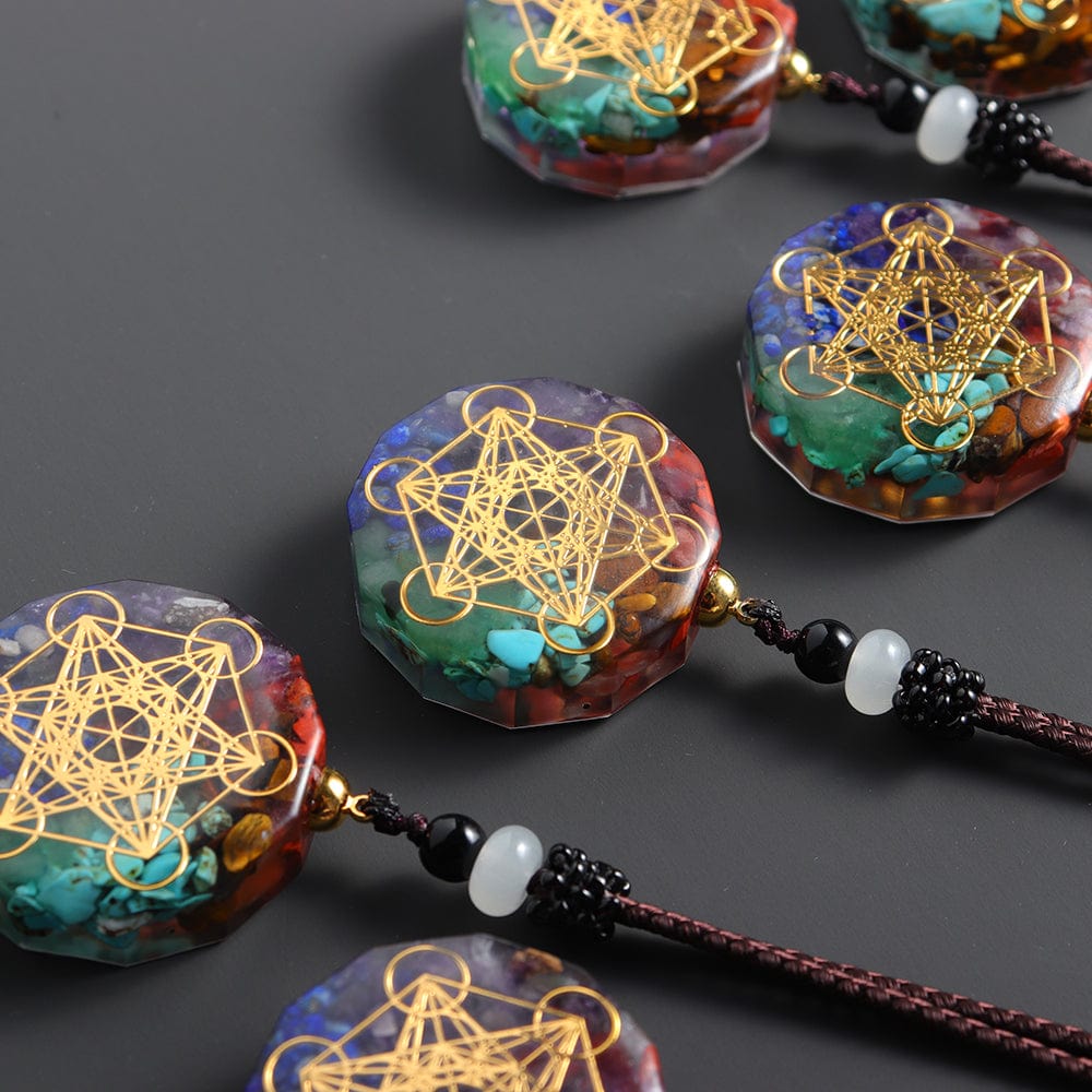 Seven Chakras Orgone Energy Pendant Necklace