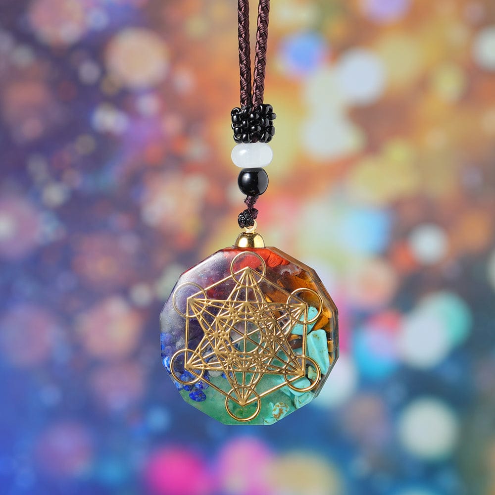 Seven Chakras Orgone Energy Pendant Necklace