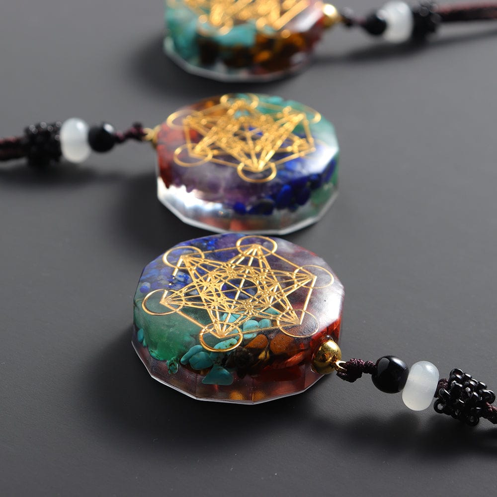 Seven Chakras Orgone Energy Pendant Necklace