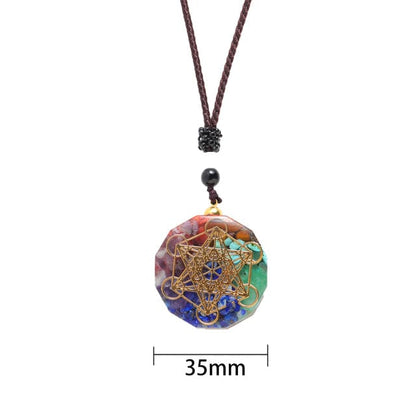 Seven Chakras Orgone Energy Pendant Necklace