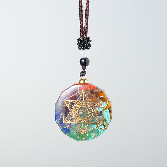 Seven Chakras Orgone Energy Pendant Necklace