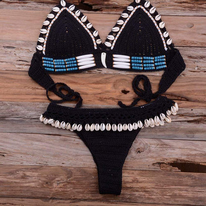 SHELL CROCHET TRIANGLE BIKINI SET