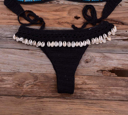 SHELL CROCHET TRIANGLE BIKINI SET