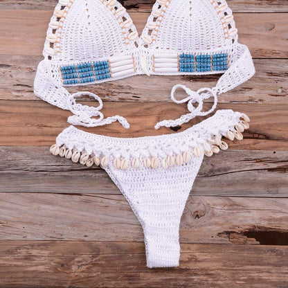 SHELL CROCHET TRIANGLE BIKINI SET