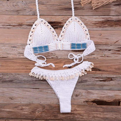 SHELL CROCHET TRIANGLE BIKINI SET