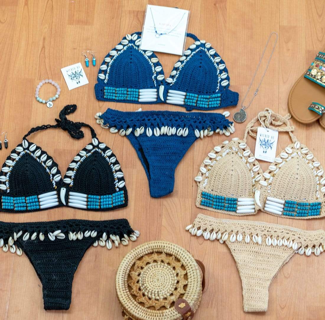 SHELL CROCHET TRIANGLE BIKINI SET