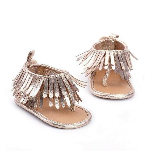 Tassel Leather Sandals