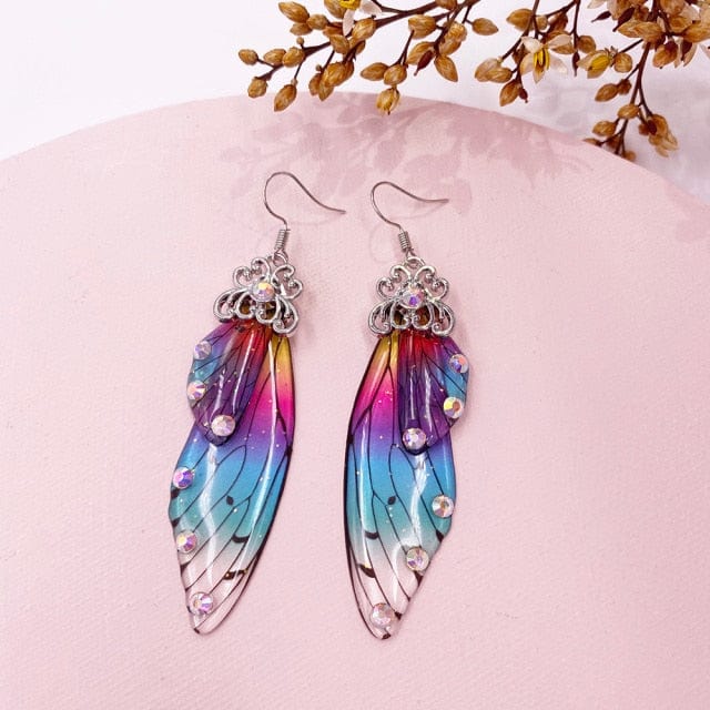 Fairy Wings Earrings Colorful Edition