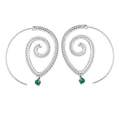 Spiral Hoop Earrings