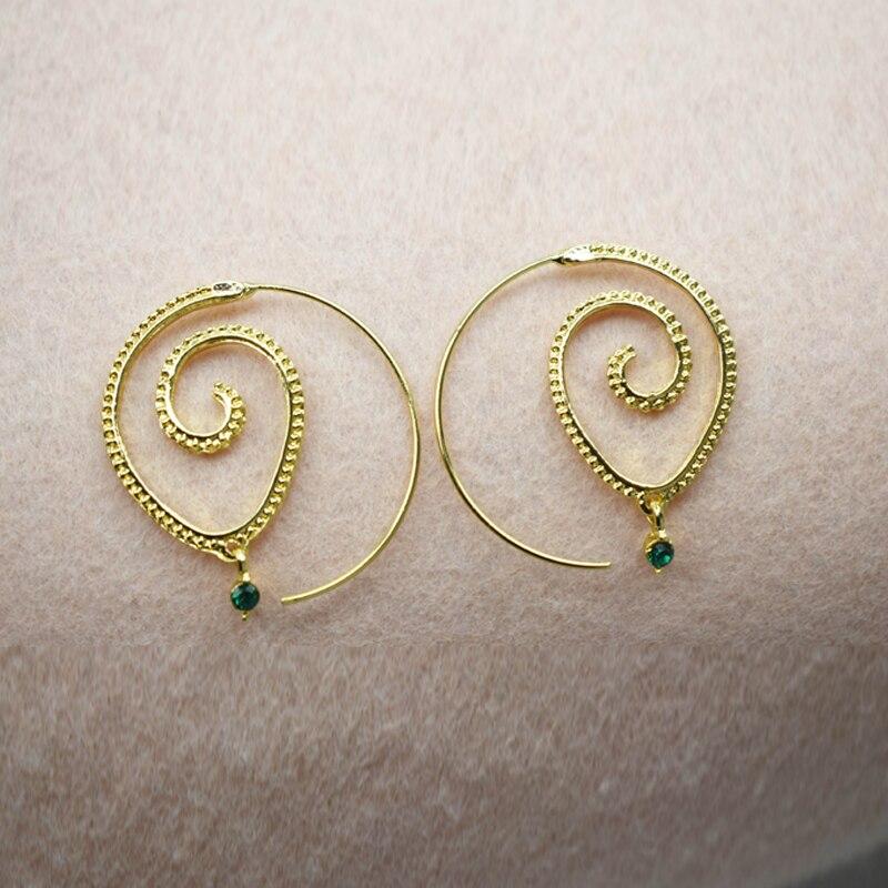 Spiral Hoop Earrings