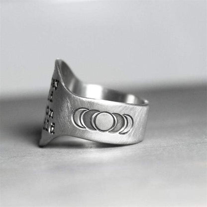 Stay Wild Moon Child Silver Ring