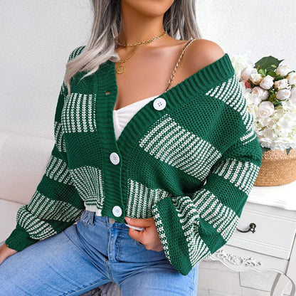 Striped Oversized Cardigan