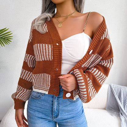 Striped Oversized Cardigan