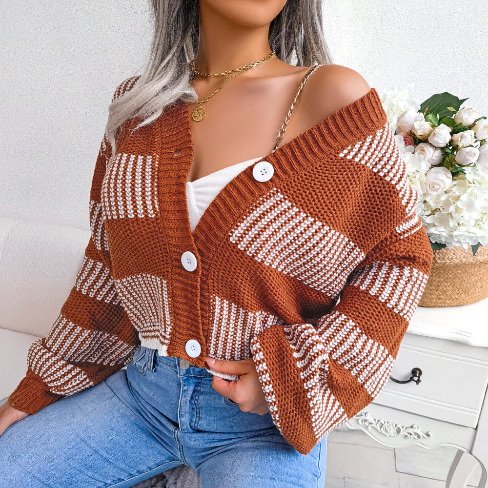 Striped Oversized Cardigan