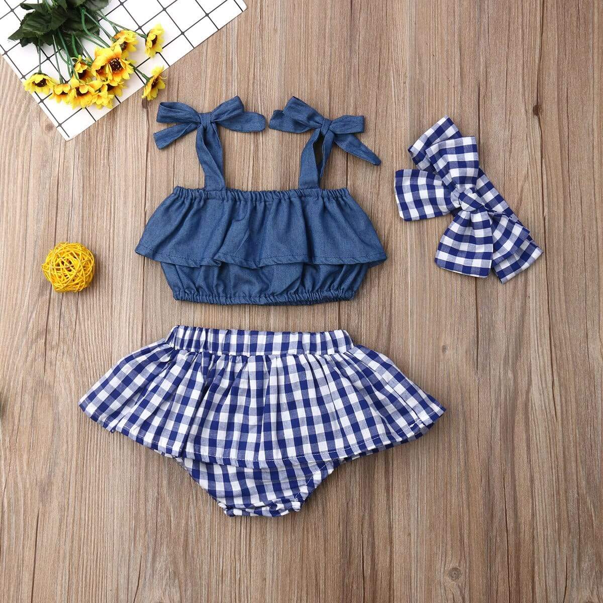 Tansy 3 Pieces Baby Girl Set