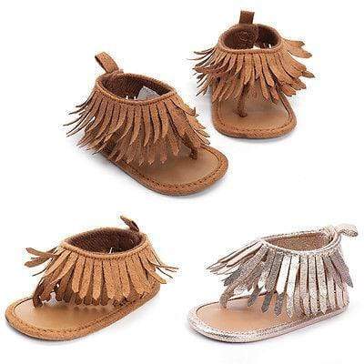 Tassel Leather Sandals