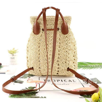 Theokleia Straw BackpacK