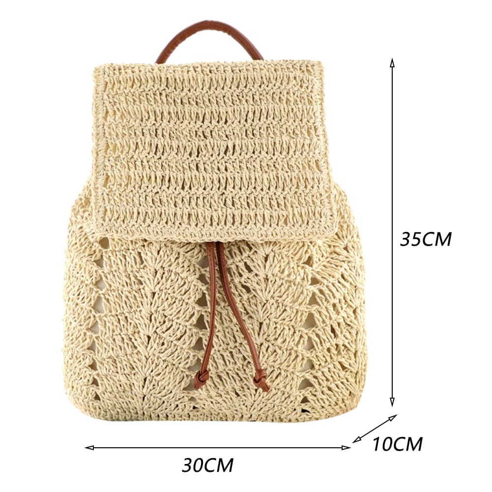 Theokleia Straw BackpacK