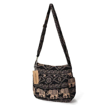 Tribal Elephant Crossbody Bag