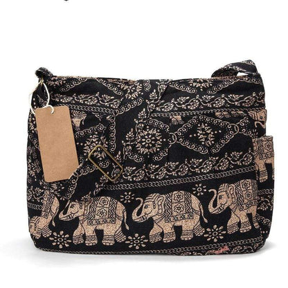 Tribal Elephant Crossbody Bag